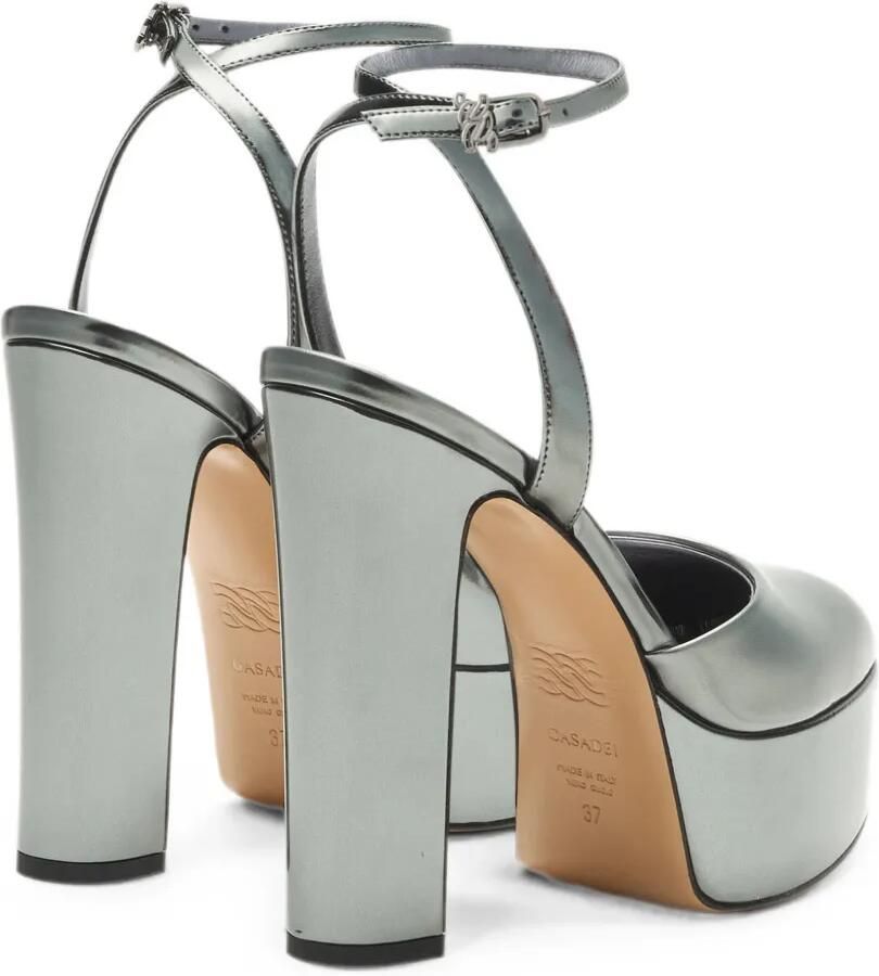 Casadei Patty Platform Interstellar sandalen Zilver - Foto 3