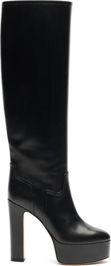 Casadei Patty To The Knee laarzen Zwart