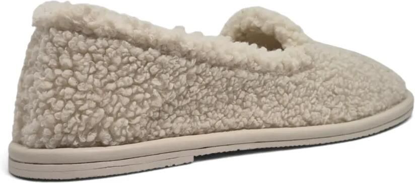 Casadei Peak loafers met lammy textuur en logo-plakkaat Beige - Foto 5