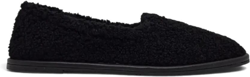 Casadei Peak loafers met lammy textuur en logo-plakkaat Zwart