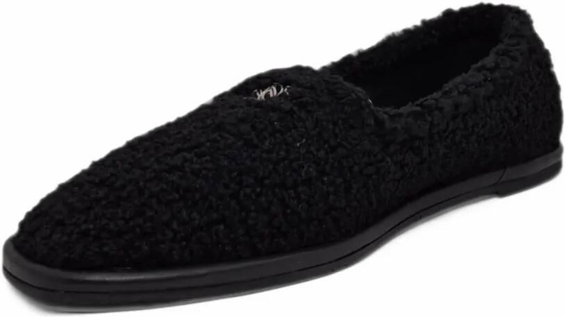 Casadei Peak loafers met lammy textuur en logo-plakkaat Zwart - Foto 4