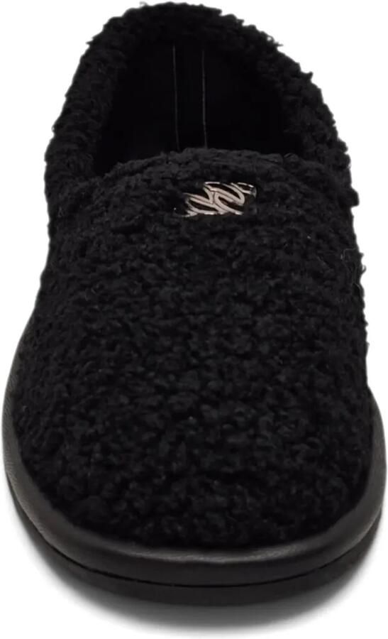 Casadei Peak loafers met lammy textuur en logo-plakkaat Zwart - Foto 3