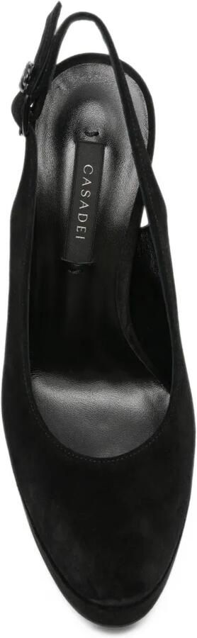 Casadei platform slingback pumps Zwart - Foto 3