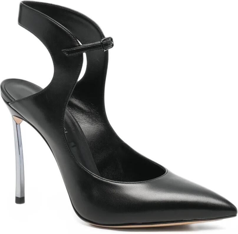 Casadei pointed-toe buckled pumps Zwart - Foto 3
