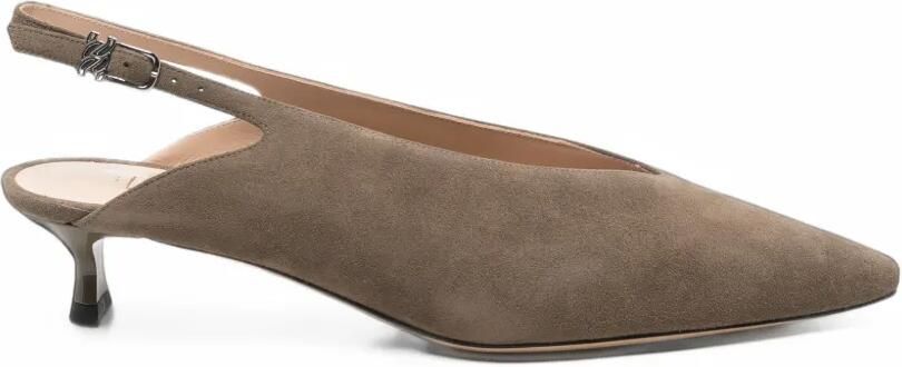 Casadei pointed-toe slingback pumps Grijs