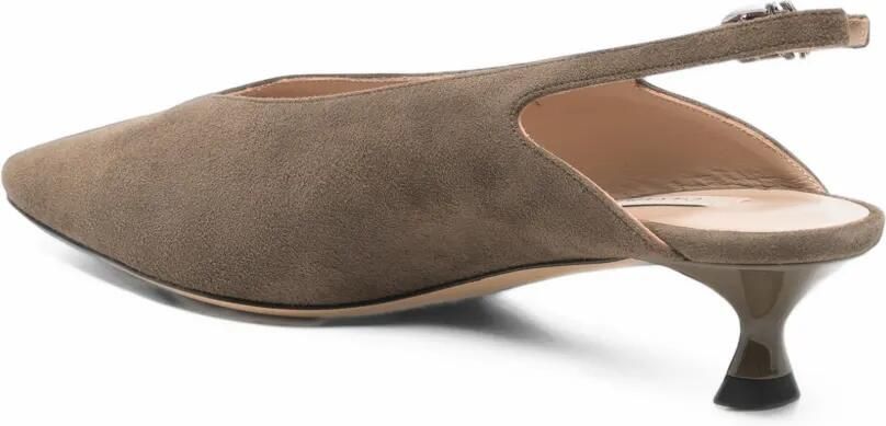 Casadei pointed-toe slingback pumps Grijs - Foto 3