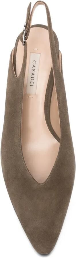 Casadei pointed-toe slingback pumps Grijs - Foto 4