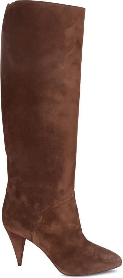 Casadei pointed-toe suede boots Bruin