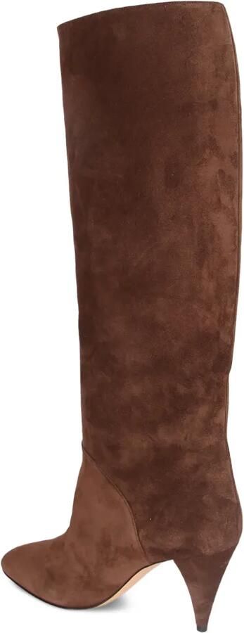 Casadei pointed-toe suede boots Bruin - Foto 3