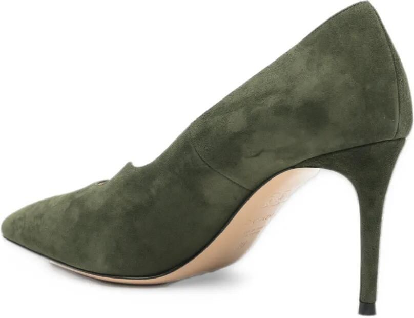 Casadei pointed-toe suede pumps Groen - Foto 2