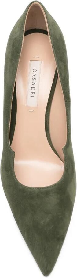 Casadei pointed-toe suede pumps Groen - Foto 4