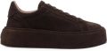 Casadei Renna suède sneakers met platform Bruin - Bruin