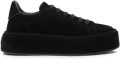 Casadei Renna suède sneakers met platform Zwart - Zwart