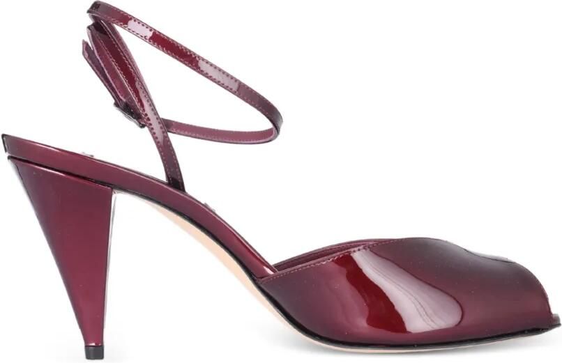 Casadei Sam Nap.VIP Amarena leren sandalen met enkelbandje Rood
