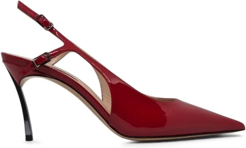 Casadei Samurai Julia slingback pumps Rood