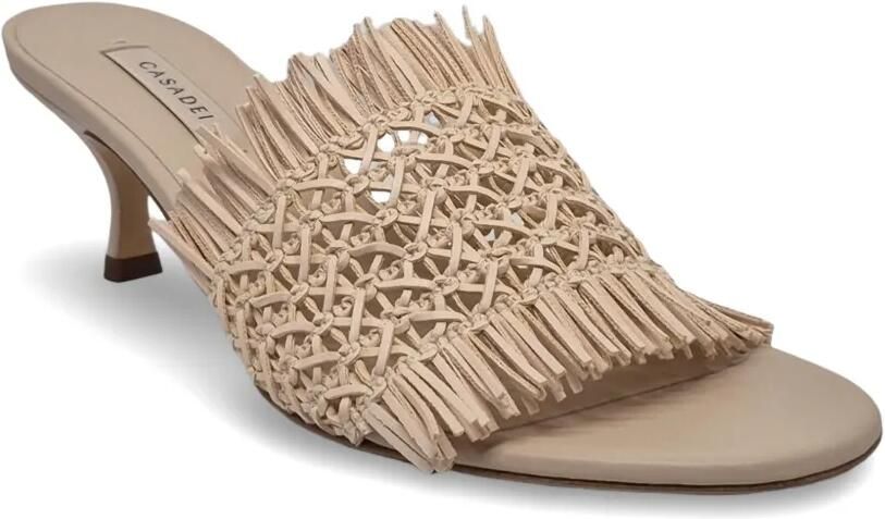 Casadei Sandalen met franje en hak Beige - Foto 3