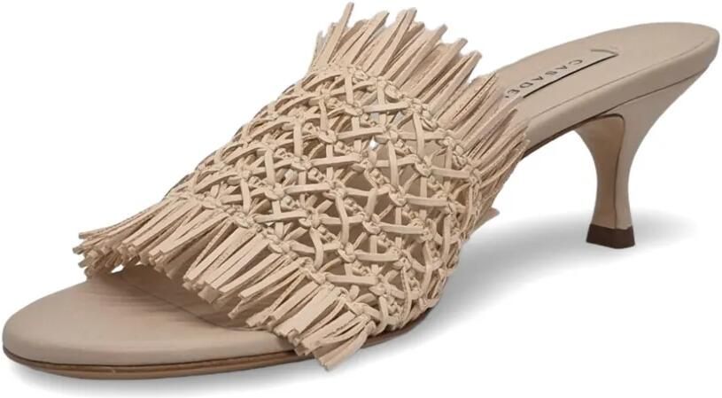 Casadei Sandalen met franje en hak Beige - Foto 4