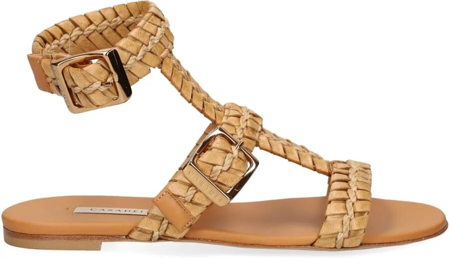 Casadei Sandalen met gevlochten bandje Beige