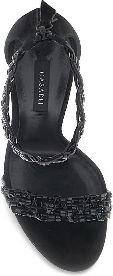 Casadei Sandalen met kralen Zwart