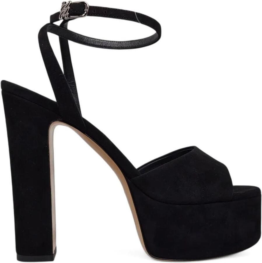 Casadei Sandalen met plateauzool Zwart