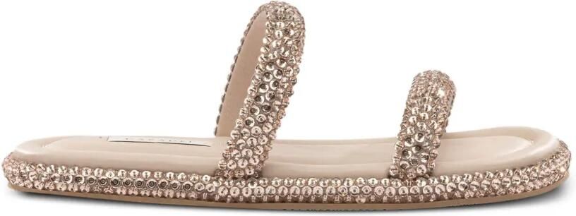 Casadei Sandalen verfraaid met kralen Beige