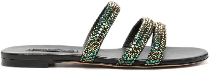 Casadei Sandalen verfraaid met kristallen Blauw
