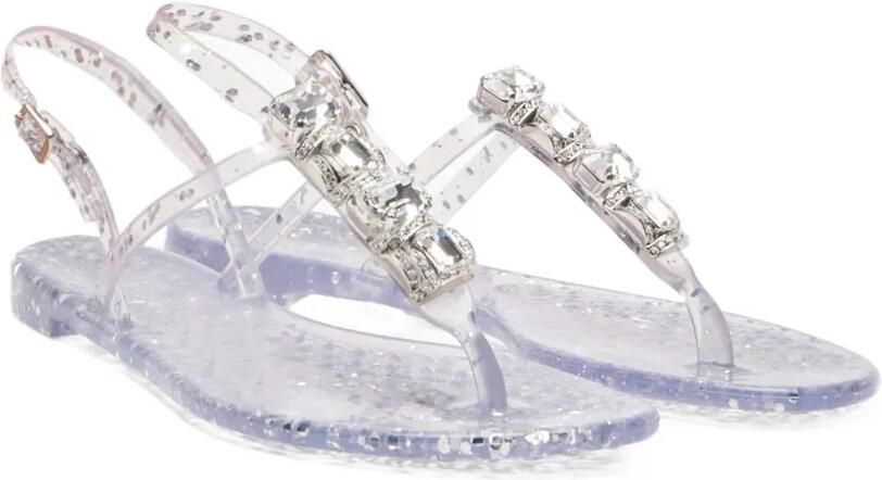 Casadei Sandalen verfraaid met kristallen Wit - Foto 3