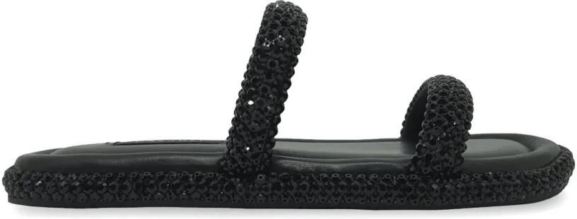 Casadei Sirio platte sandalen Zwart