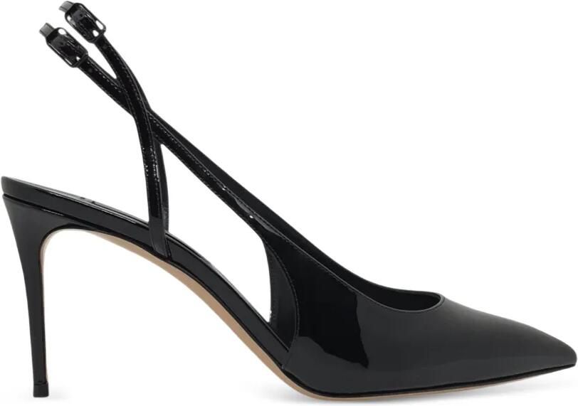 Casadei Slingback pumps met puntige neus Zwart