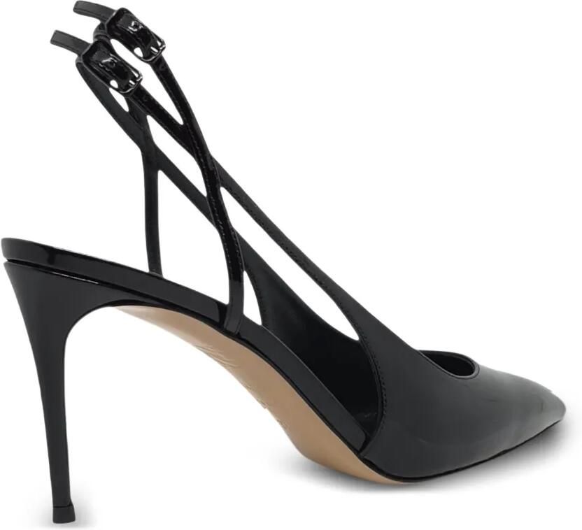 Casadei Slingback pumps met puntige neus Zwart - Foto 2