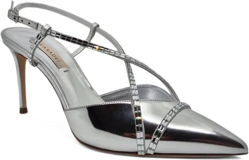 Casadei Slingback pumps verfraaid met kristallen Zilver - Foto 3