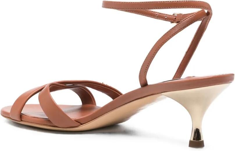 Casadei Slippers met logopatch Bruin - Foto 3