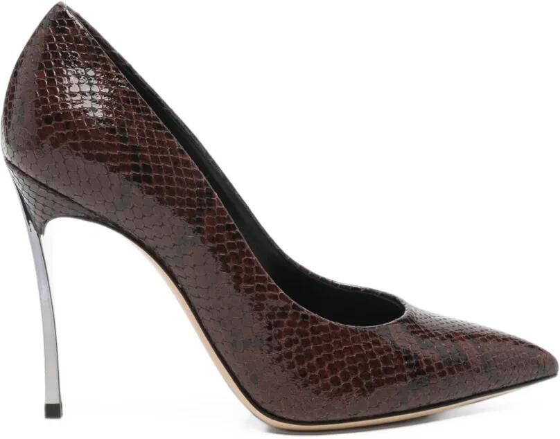 Casadei snake-effect blade pumps Bruin