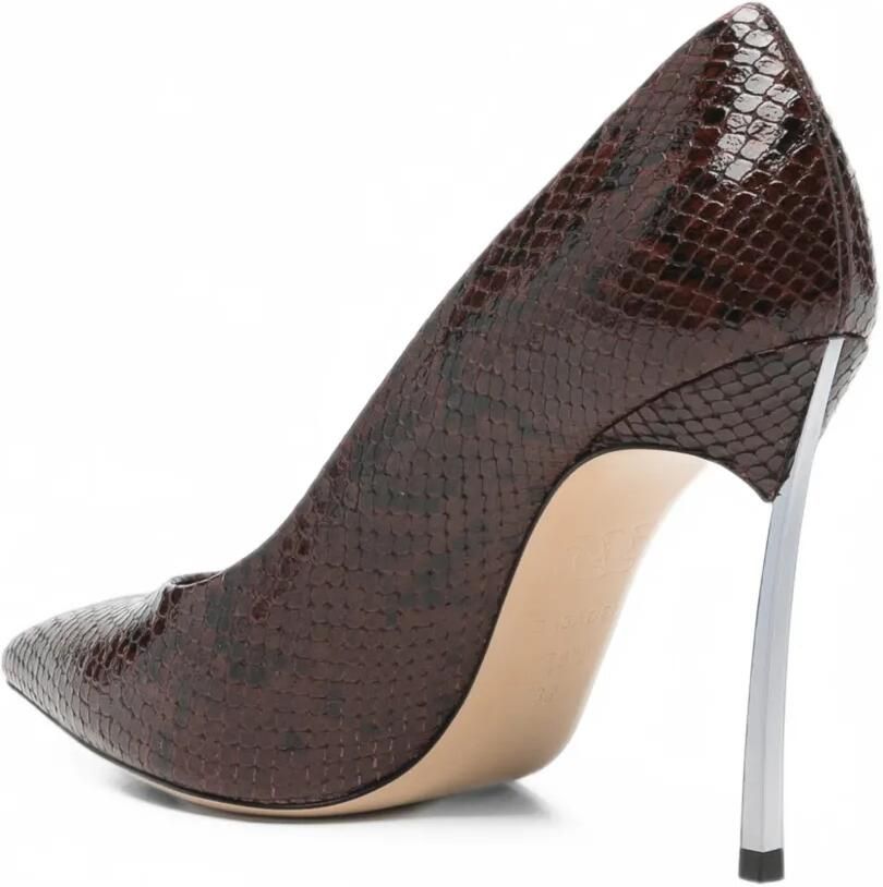 Casadei snake-effect blade pumps Bruin - Foto 2