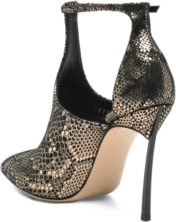 Casadei snake-effect buckled pumps Goud - Foto 3
