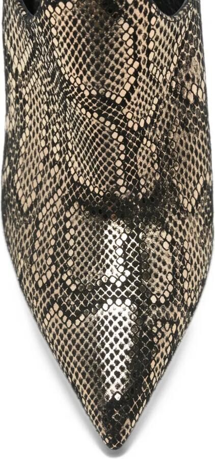 Casadei snake-effect buckled pumps Goud - Foto 4
