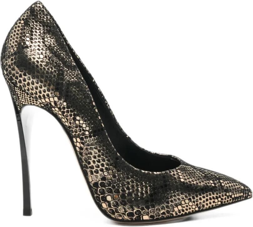 Casadei snake-effect pumps Goud