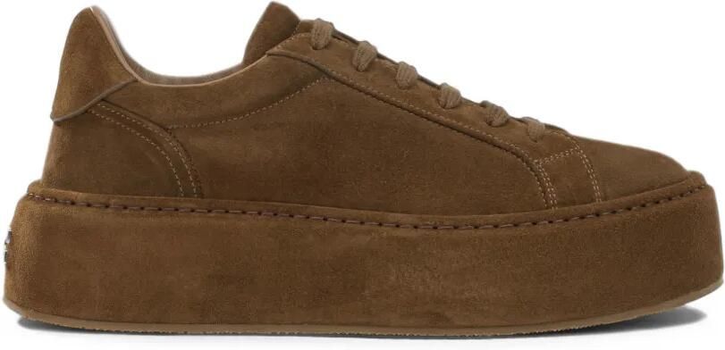 Casadei Sneakers met plateauzool Bruin