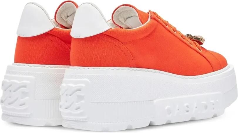 Casadei Sneakers met plateauzool en verfraaid met kristallen Oranje - Foto 3