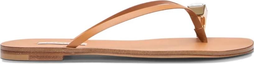 Casadei Soraya leren sandalen Beige