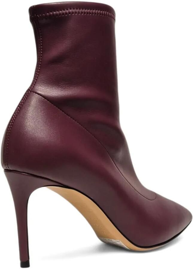 Casadei Stiletto enkellaarzen met puntige neus Paars - Foto 3
