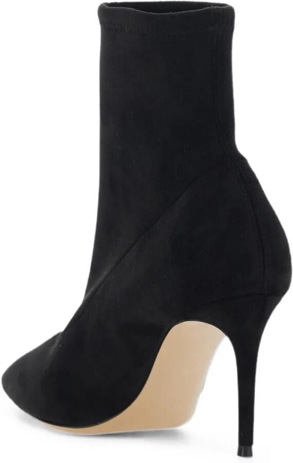 Casadei Stiletto enkellaarzen met puntige neus Zwart