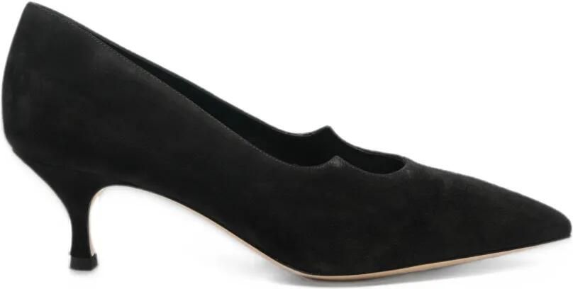 Casadei suede pointed-toe pumps Zwart