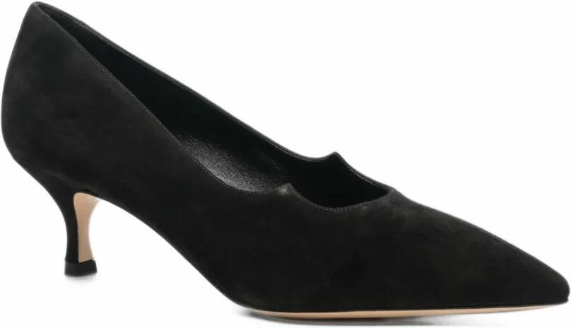 Casadei suede pointed-toe pumps Zwart - Foto 3