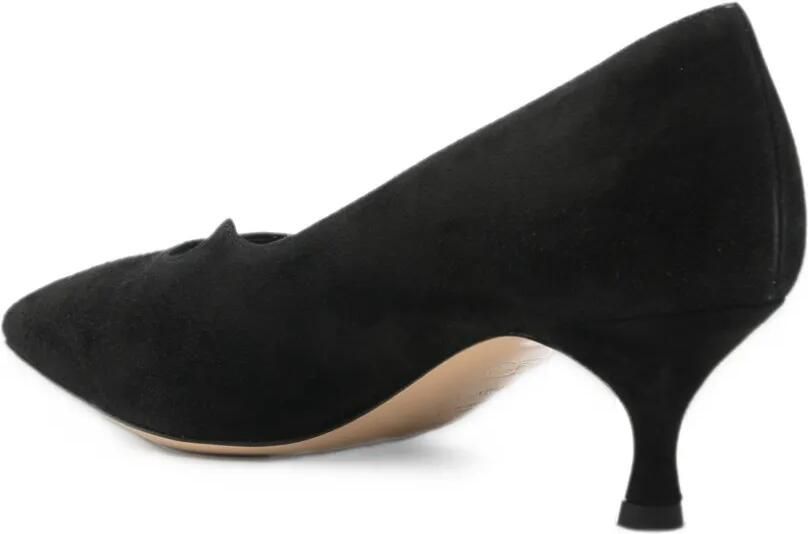 Casadei suede pointed-toe pumps Zwart - Foto 2