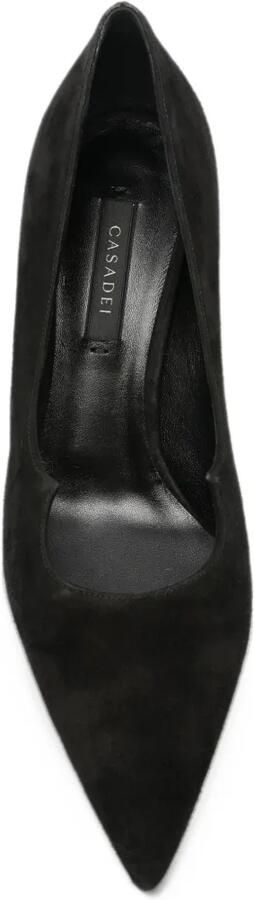 Casadei suede pointed-toe pumps Zwart - Foto 4
