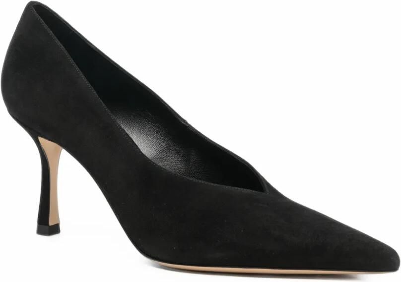 Casadei suede pointed-toe pumps Zwart - Foto 3