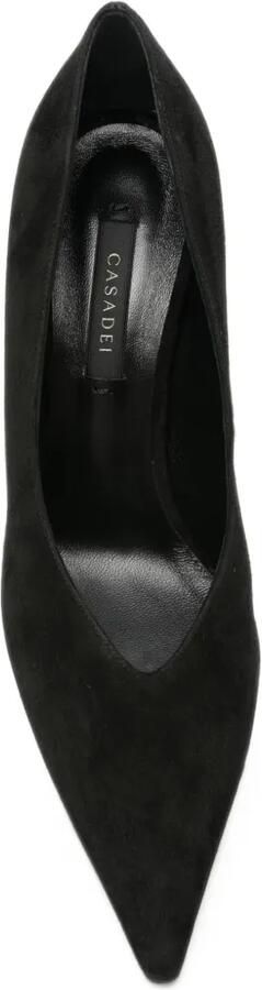 Casadei suede pointed-toe pumps Zwart - Foto 4