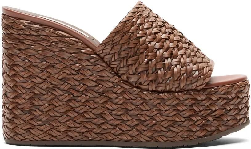 Casadei Suncity sandalen met sleehak Bruin