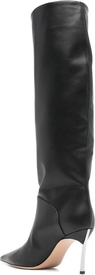 Casadei Superblade 80 mm leren laarzen Zwart - Foto 3